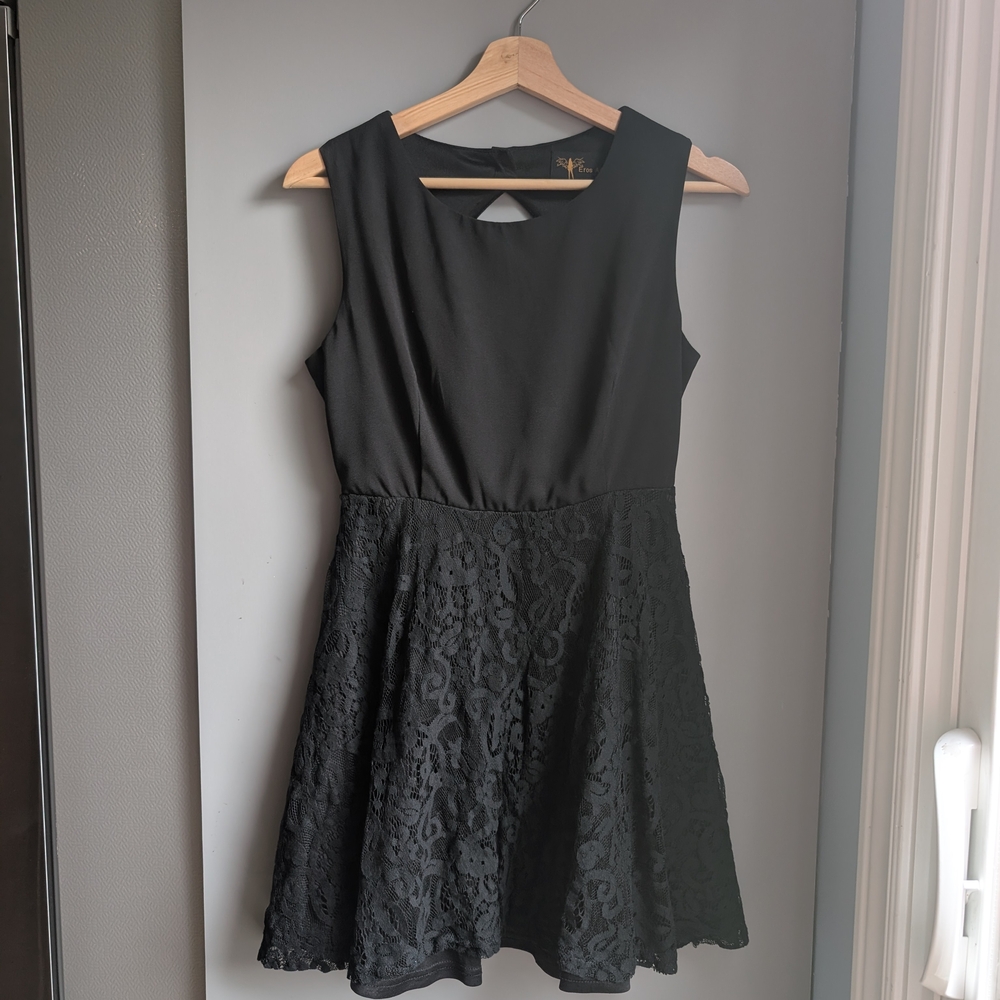 Elegant Black Lace Dress